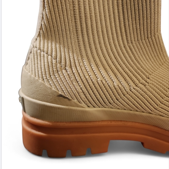 New Everlane The Utility Boot in ReKnit Women's Ankle Boots in Stone Size 6.5 - Picture 10 of 10